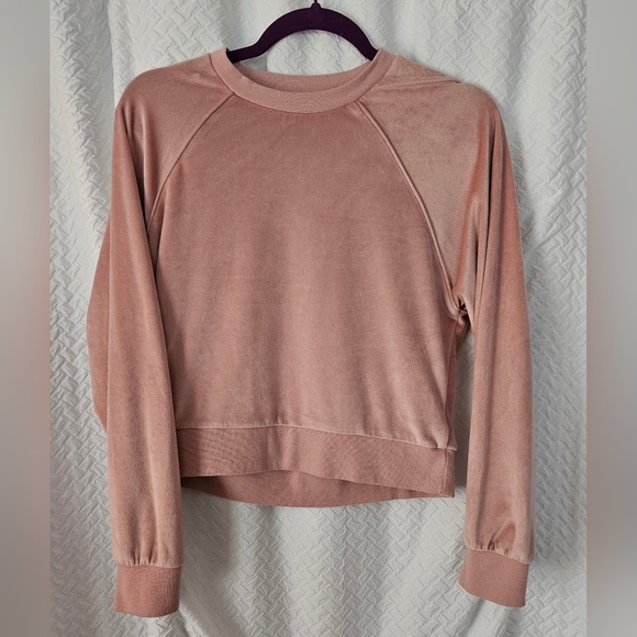 💵3/$20 Splendid Soft velour Long Sleeve Dusty Pink Shirt - Picture 1 of 8